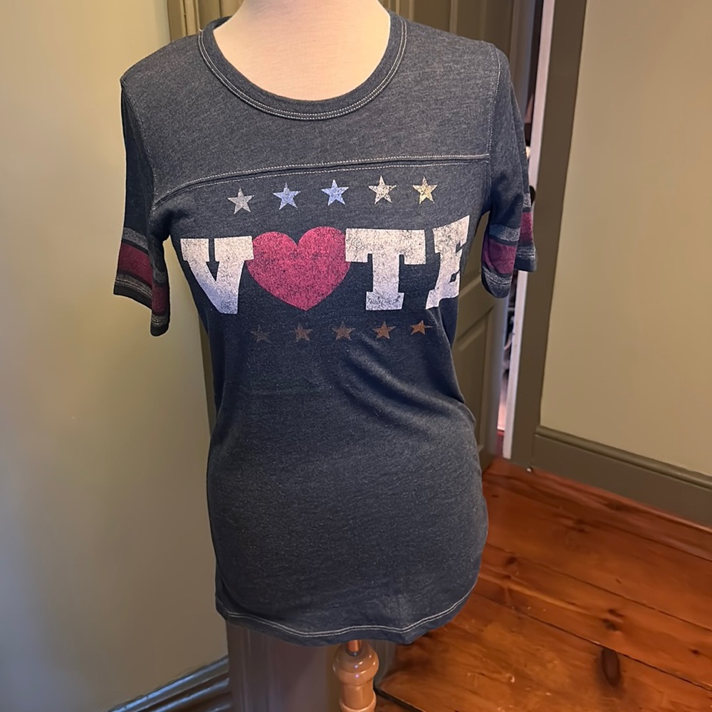 Pink Victoria Secret t shirt VOTE